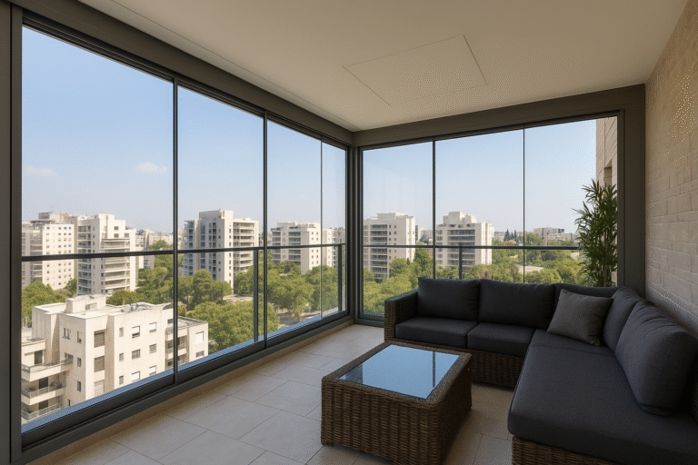 סגירת מרפסות במרכז